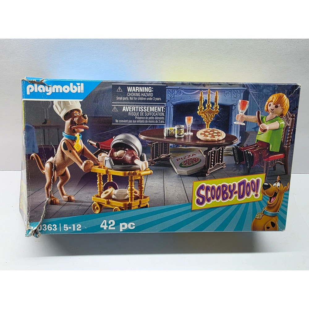 Playmobil Scooby-Doo 70363 Dinner With Shaggy Retired Set Box Incomplete